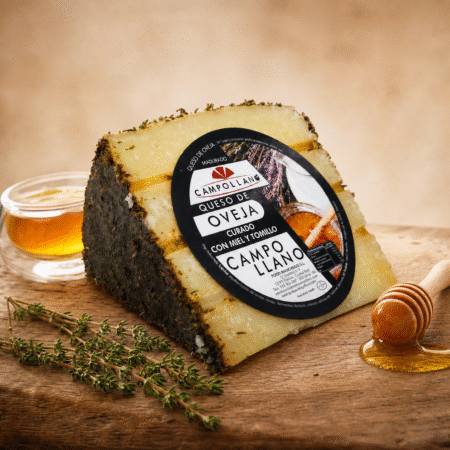 Queso de oveja curado con miel y tomillo