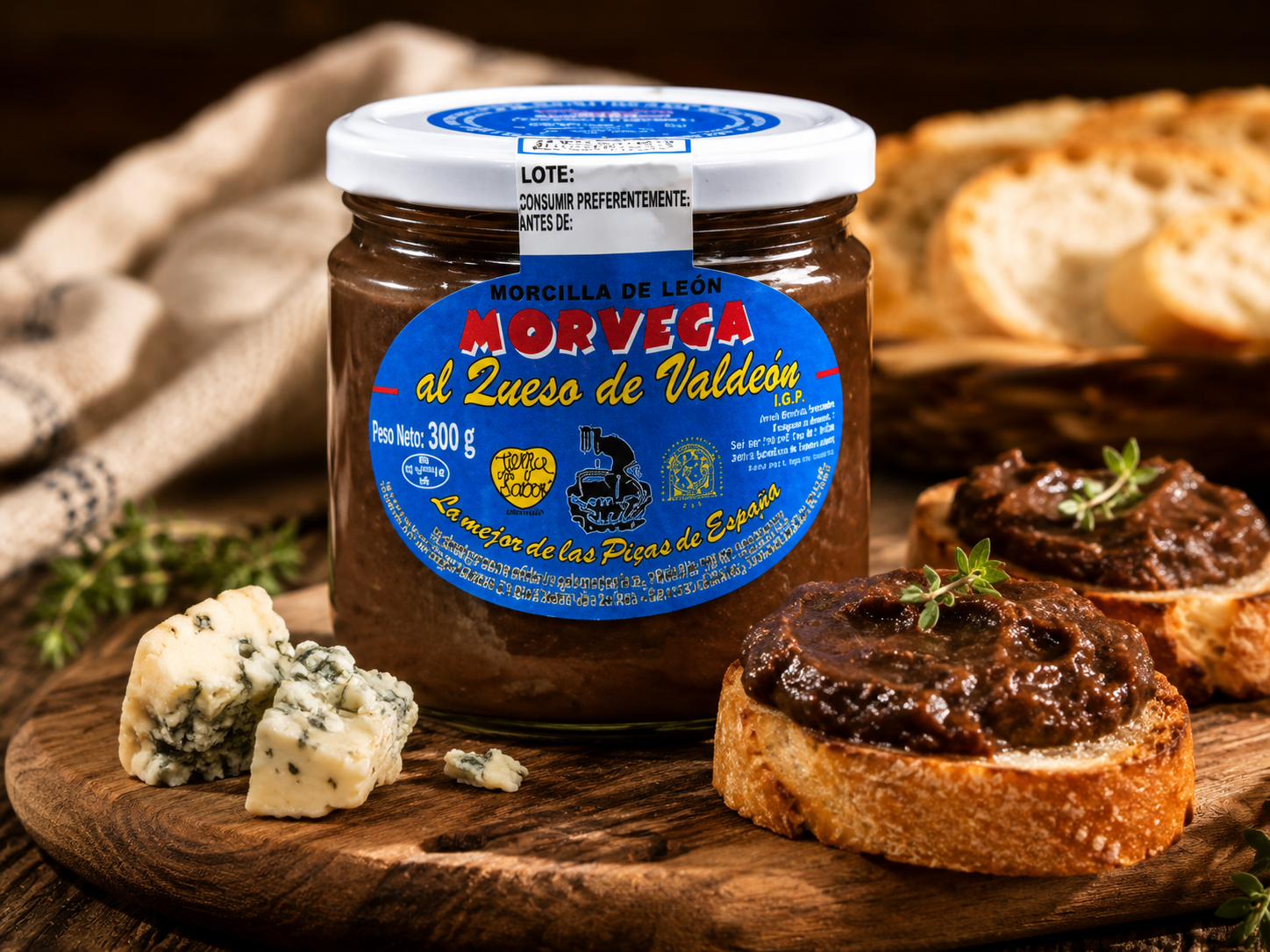 Morcilla de León con cecina