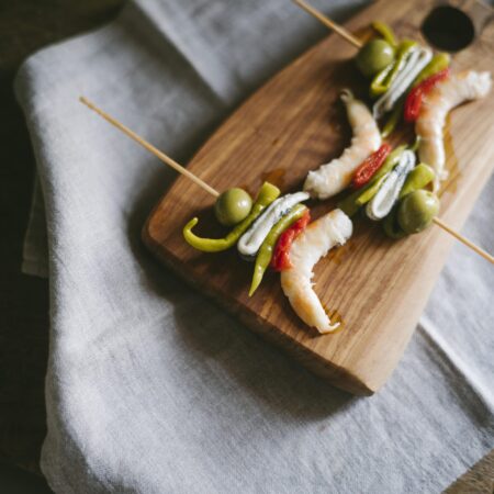 Gilda de langostino y boquerón