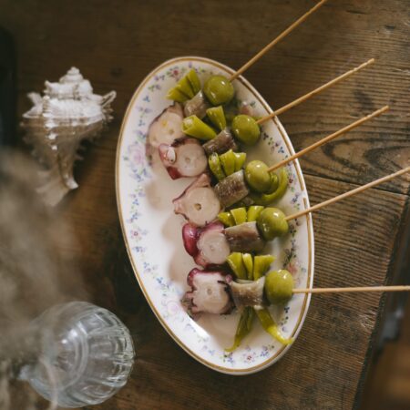 Gilda de pulpo y anchoa