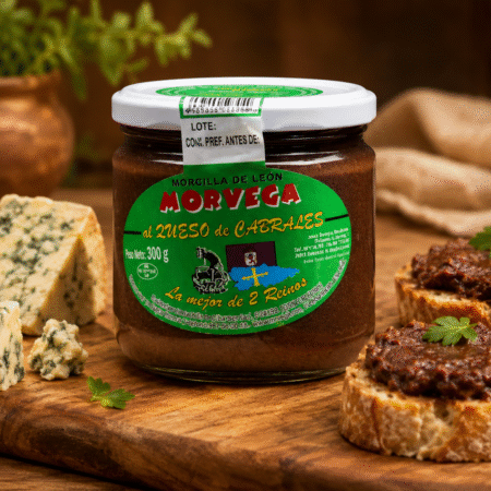 Morcilla de León con queso de Cabrales