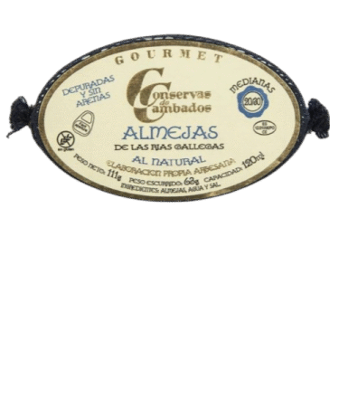 Almejas de las Rías Baixas al natural