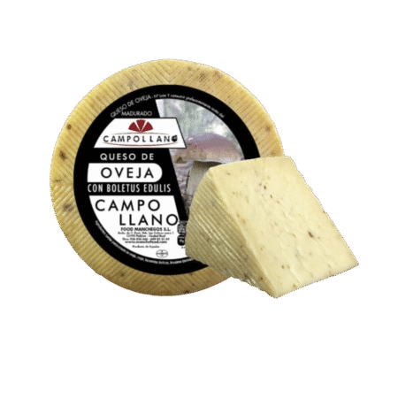 Queso de oveja con boletus edulis