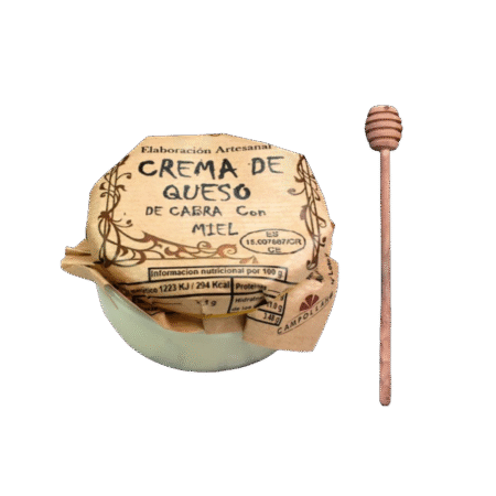 Crema de queso de oveja con miel
