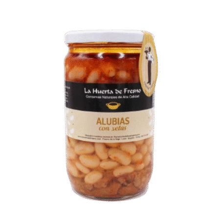 Alubias estofadas con setas