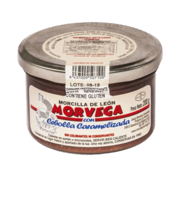 Morcilla de león con cebolla caramelizada