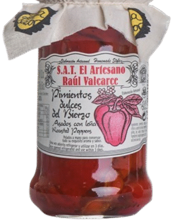 Pimientos dulces del Bierzo asados con leña