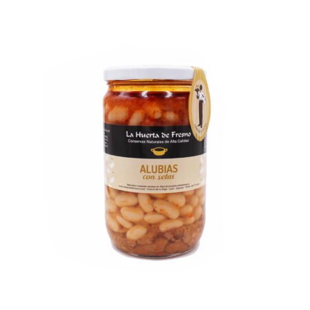La Huerta del Fresno Alubias Estofadas con Setas 370 g