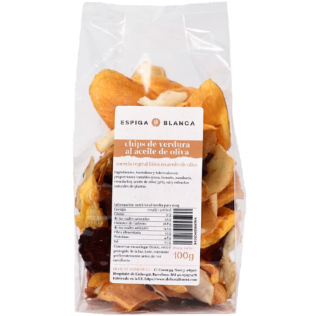 Chips de Verdura al Aceite de Oliva – Espiga Blanca