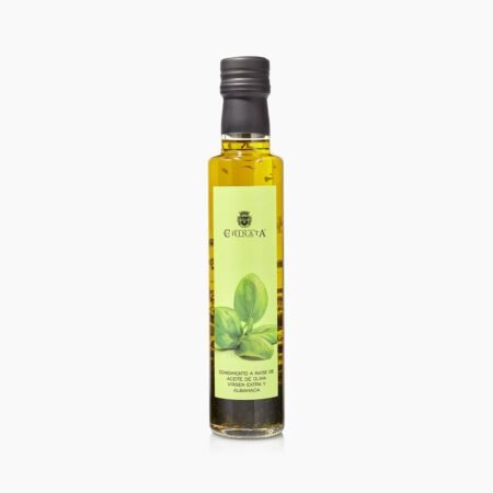 Aliño de AOVE con Albahaca