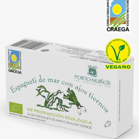 Porto Muiños Espagueti de Mar con Ajos Tiernos BIO 120 g