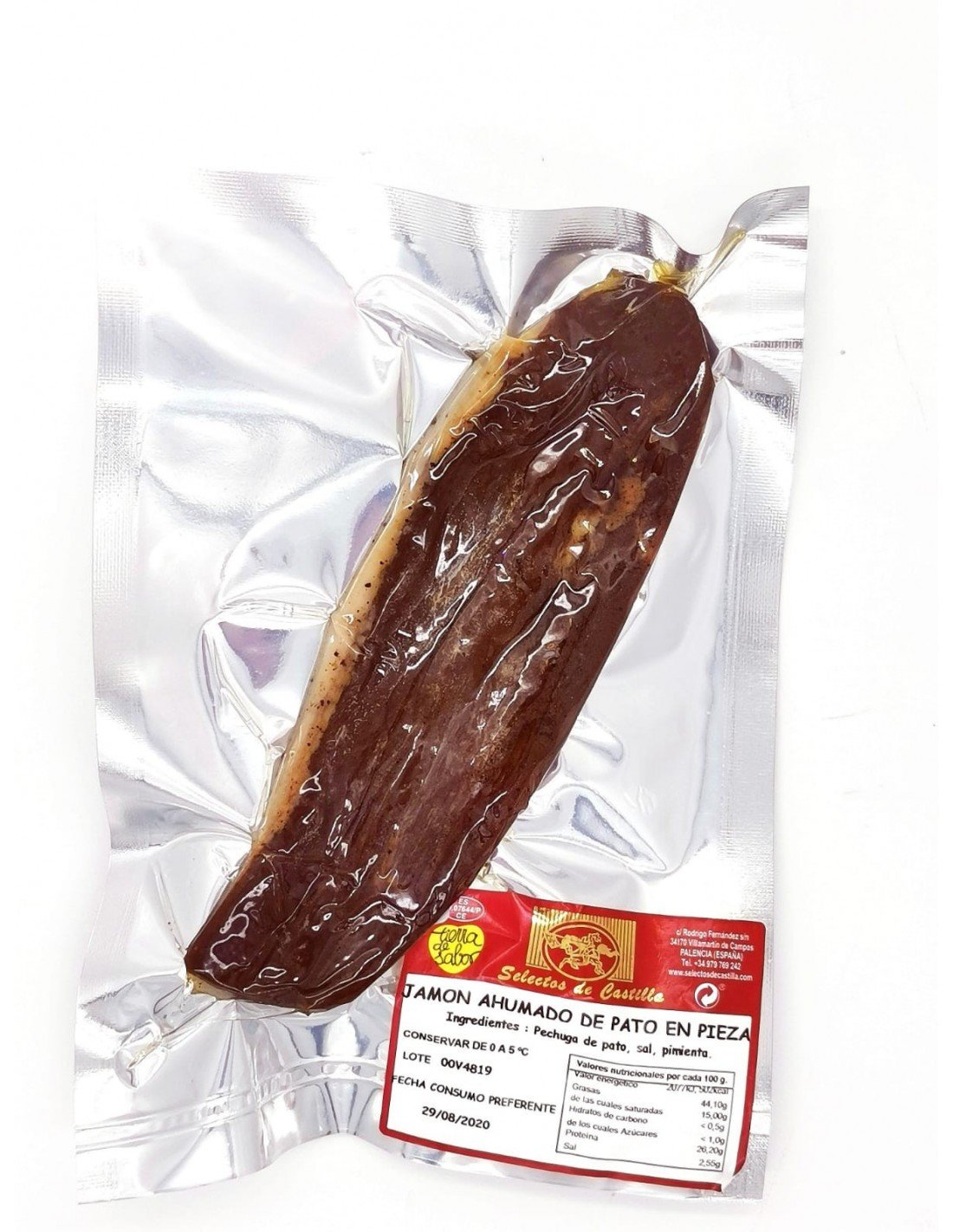 Selectos de Castilla Jamón de Pato Ahumado Pieza 250 g aprox.