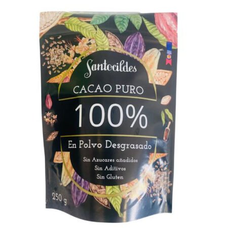 Santocildes Cacao Puro 100% en Polvo Desgrasado 250 g