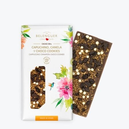 Belenguer 1918 Chocolate con Leche, Capuchino, Canela y Choco Cookies 110 g